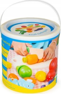 Drewniane owoce i warzywa na rzep 13 elementów 10