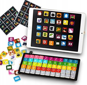 Drewniana Tablica Edukacyjna Magnetyczna TABLET 1