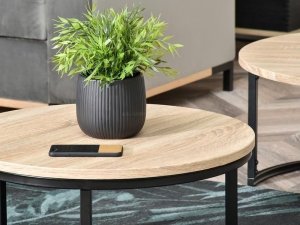 Stolik kawowy okrągły w nowoczesnym stylu 4