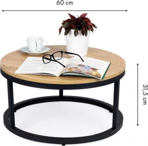 Stolik kawowy okrągły w nowoczesnym stylu 6