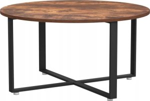 Stolik kawowy okrągły w stylu rustykalnym 12