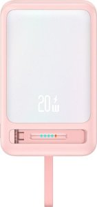 Powerbank USAMS XM Series CD219 10000mAh Magnetic Wireless różowy 1