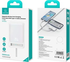 Powerbank USAMS XM Series CD219 10000mAh Magnetic Wireless różowy 7