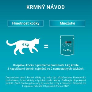 PURINA ONE STERILCAT wołowina,kurczak,łosoś,indyk 40x85g 7
