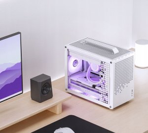 Jonsplus Z20 Micro-ATX Gehäuse, mit Tragegriff - weiß 4