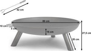 Palenisko ogrodowe 80 cm Berdsen BD-882 3