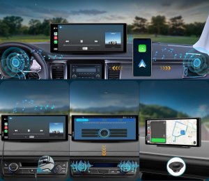 Carpuride C92 Carplay&Android samochodowe radio 9,3'' nawigacja FM/AUX nowe 2