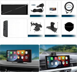 Carpuride C92 Carplay&Android samochodowe radio 9,3'' nawigacja FM/AUX nowe 4