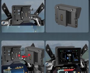 CARPURIDE W502BS Pro ekran motocyklowy BMW CarPlay i Android 5'' GPS nowy 5