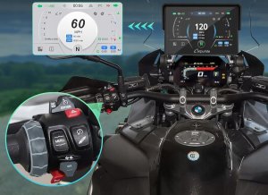 CARPURIDE W502BS Pro ekran motocyklowy BMW CarPlay i Android 5'' GPS nowy 7