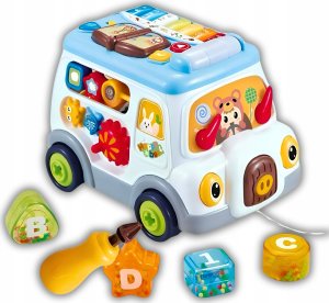Skleplolki Autko sensoryczne edukacyjne z pianinkiem dla dzieci 12