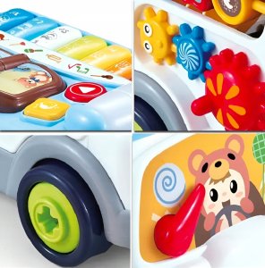 Skleplolki Autko sensoryczne edukacyjne z pianinkiem dla dzieci 14