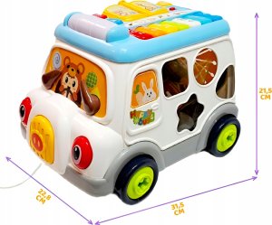 Skleplolki Autko sensoryczne edukacyjne z pianinkiem dla dzieci 2