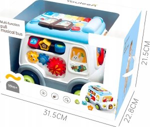 Skleplolki Autko sensoryczne edukacyjne z pianinkiem dla dzieci 4