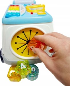 Skleplolki Autko sensoryczne edukacyjne z pianinkiem dla dzieci 8