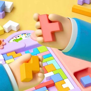 Haba UkÅadanka tetris rÃ³Å¼owa 8