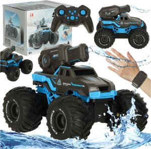 Samochód RC amfibia wodoodporny sterowany gestami ręką + 2 piloty niebieski Kik Sp. z o. o. Sp. k. 1