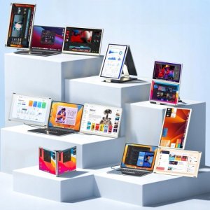 Monitor Book on Demand Ltd. Przenośny monitor do laptopa S6 15,6'' FHD 1080P z głośnikami nowy 4