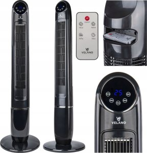 WENTYLATOR KOLUMNOWY PODŁOGOWY OSCYLACJA TIMER WYŚWIETLACZ LCD PILOT 1