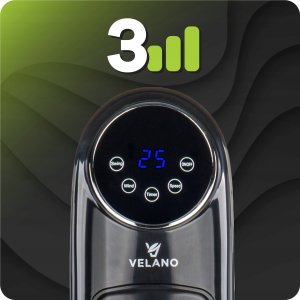 WENTYLATOR KOLUMNOWY PODŁOGOWY OSCYLACJA TIMER WYŚWIETLACZ LCD PILOT 12