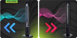 WENTYLATOR KOLUMNOWY PODŁOGOWY OSCYLACJA TIMER WYŚWIETLACZ LCD PILOT 13