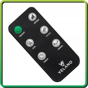 WENTYLATOR BEZŁOPATKOWY PODŁOGOWY OSCYLACJA TIMER WYŚWIETLACZ LCD PILOT 12