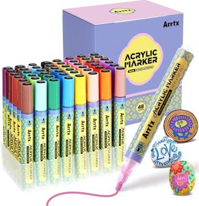 Akriliniai markeriai - flomasteriai ARRTX Simptap, 48 spalvų 1