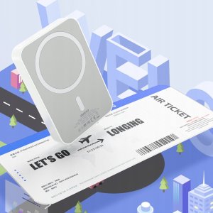 Powerbank Dudao K26S 5000mAh 20W USB-A / USB-C / MagSafe - biały 9