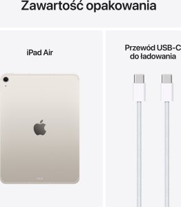 Tablet Apple iPad Air 11" 6 gen. 256 GB 5G Beżowy (MCG24HC/A) 2