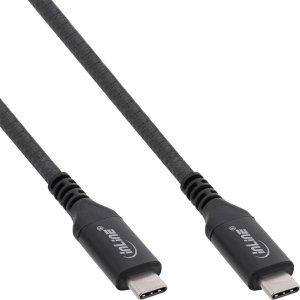 InLine® USB4 Kabel, USB-C Stecker/Stecker, 8K60Hz, schwarz, 2m 1