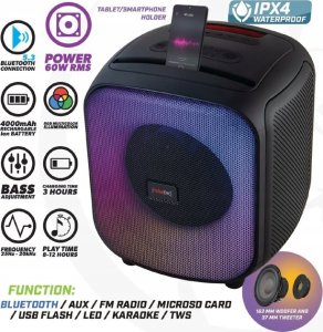 Głośnik Rebeltec PowerCUBE 500 czarny (RBLGLO00052) 2