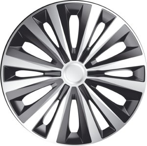 Komplet kołpaków na felgi stalowe Multi Silver Black 15 cali 3