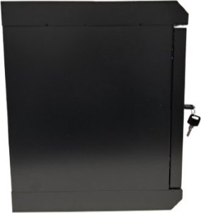 Szafa NetRack Szafa wisząca RACK 10'', 6U, 300mm, Netrack S-Line, czarna, drzwi szklane 4
