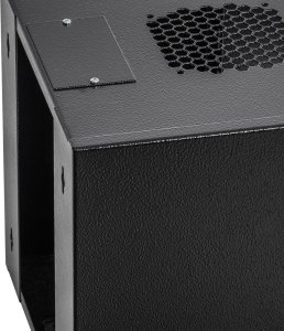 Szafa NetRack Szafa wisząca RACK 10'', 6U, 300mm, Netrack S-Line, czarna, drzwi szklane 5