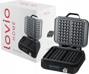 Gofrownica LOVIO PerfectCrisp LVWF002BK 2 GOFRY DUŻE CHRUPIĄCE 2200W DUŻA MOCNA SZYBKA regulacja czasu 1
