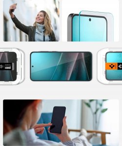 SZKŁO HARTOWANE SPIGEN GLAS.TR ”EZ FIT” 2-PACK GALAXY A36 5G CLEAR 5