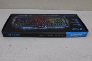 SALE OUT. FURY Spitfire Gaming Keyboard, US Layout, Wired, Black DAMAGED PACKAGING | Fury | Gaming Keyboard | Spitfire | Gaming | Wired | US | DAMAGED PACKAGING | 1.8 m | Black | USB 2.0 one size 1