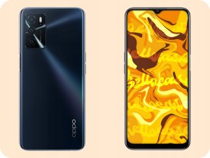 ETUI DO OPPO A16 / A16S / A54S OBUDOWA CZARNE MATOWE SILIKON SLIM   SZKŁO 3