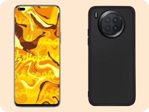 ETUI DO HUAWEI NOVA 8I OBUDOWA CZARNE MATOWE SILIKON POKROWIEC SLIM   SZKŁO 4