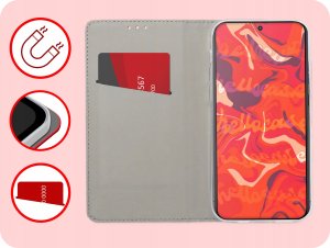 Hello Case ETUI Z KLAPKĄ DO MOTOROLA EDGE 50 NEO / THINKPHONE 25 CZERWONE MAGNETYCZNE 3