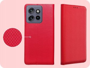 Hello Case ETUI Z KLAPKĄ DO MOTOROLA EDGE 50 NEO / THINKPHONE 25 CZERWONE MAGNETYCZNE 4
