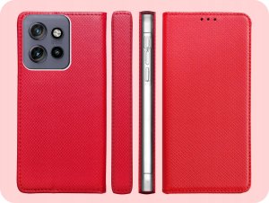 Hello Case ETUI Z KLAPKĄ DO MOTOROLA EDGE 50 NEO / THINKPHONE 25 CZERWONE MAGNETYCZNE 6