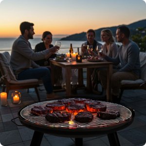 Palenisko ogrodowe z rusztem 60 cm Berdsen BD-881 7