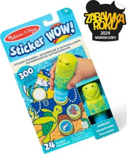 Sticker Wow - Książeczka i stempelek z naklejkami - Żółw morski 1