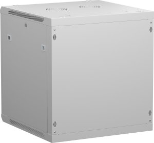 Szafa wisząca RACK 19" 12U, 600mm, Netrack F-Line, szara, drzwi szklane, otwierane boki 4