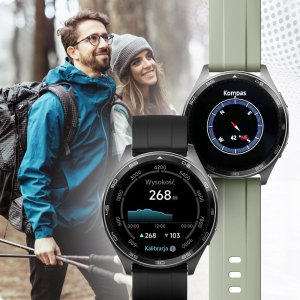 Smartwatch Męski - Wodoodporny Pływanie Rozmowy Smart Watch 2 paski Menu PL 10