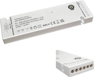 12V/8.33A C8 input socket; output: connectors; built-in connectors, L814/L816 plug/socket white 1