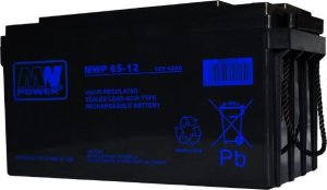 akumulator MWP 65-12 (Long Life, 12V-65Ah, Bolt M6R) 1