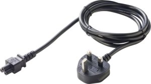 C5G18: AC Power Cord UK C5[IS-034]2,5A/BS 1363[SP-62]13A UK Plug H05VV-F3G0,75mm2 1,8m 1