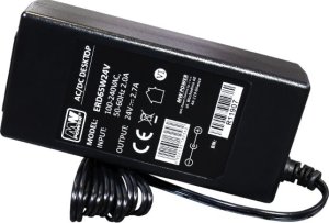 ERD65W24V-C14: MW POWER:24V/2.7A/60W, desktop, gniazdo AC: IEC C14, wtyk DC: 2.1/5.5 (+) prosty, ... 1